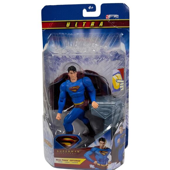 Superman Returns Ultra Mega Punch Superman Mattel 6 inch Action Figure - Picture 1 of 8